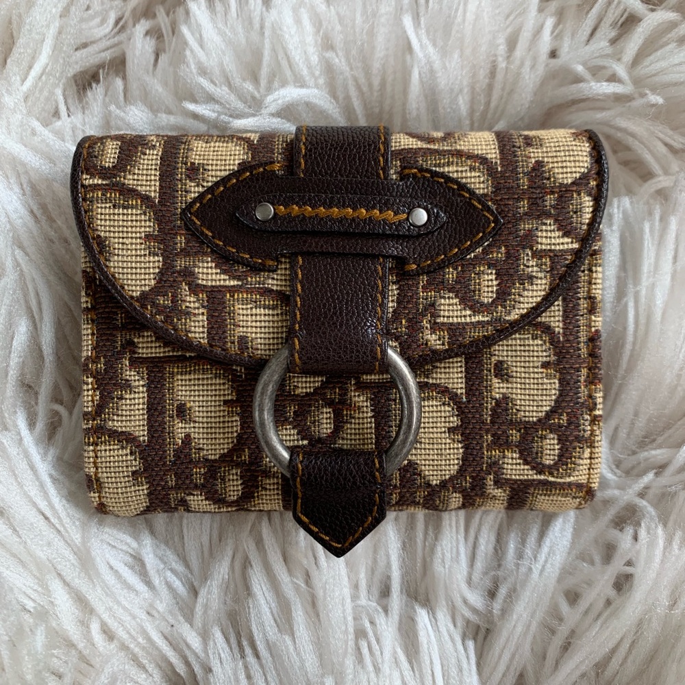 NEW CHRISTIAN DIOR MONOGRAM MINI WALLET COIN